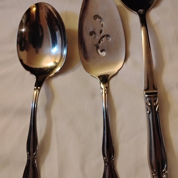 Four piece serving set  Stainless Oneida Community/ Imperial Usa - Picture 3 of 6